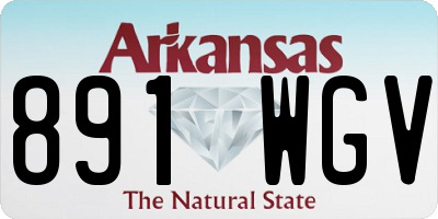 AR license plate 891WGV