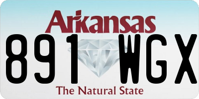 AR license plate 891WGX