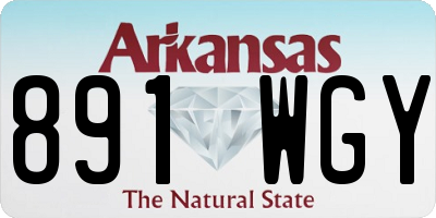 AR license plate 891WGY
