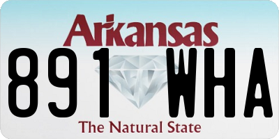 AR license plate 891WHA