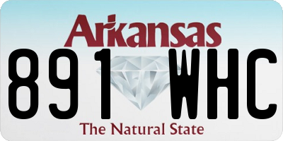 AR license plate 891WHC