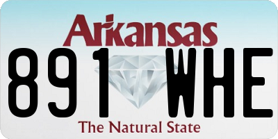 AR license plate 891WHE
