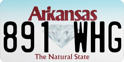 AR license plate 891WHG