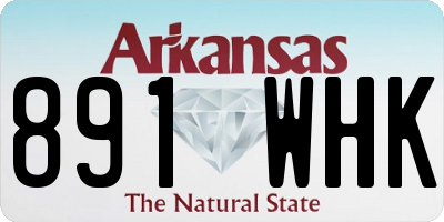 AR license plate 891WHK
