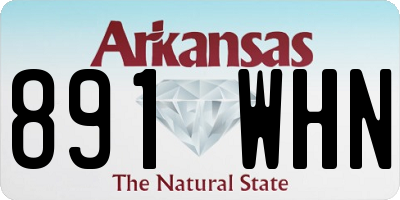 AR license plate 891WHN