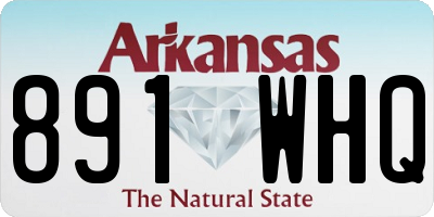 AR license plate 891WHQ