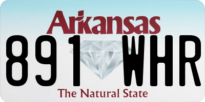 AR license plate 891WHR