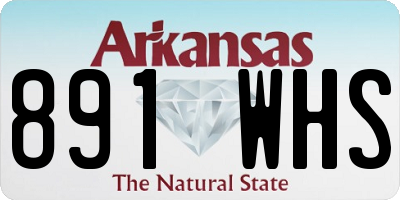 AR license plate 891WHS