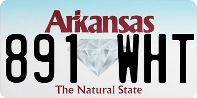 AR license plate 891WHT