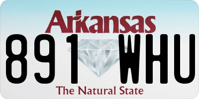 AR license plate 891WHU