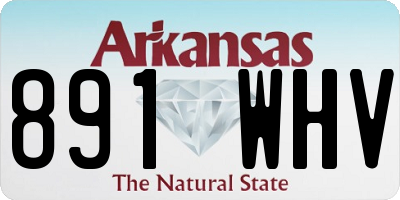 AR license plate 891WHV