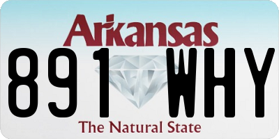 AR license plate 891WHY