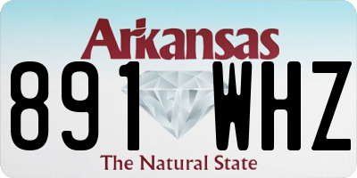 AR license plate 891WHZ