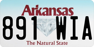 AR license plate 891WIA