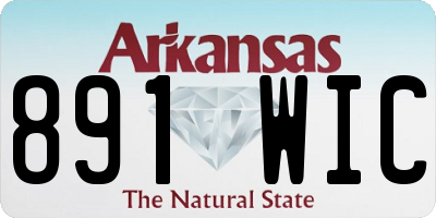 AR license plate 891WIC