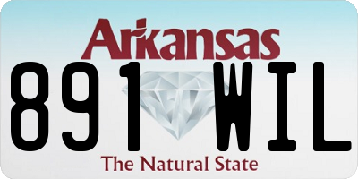 AR license plate 891WIL