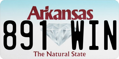 AR license plate 891WIN