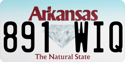 AR license plate 891WIQ