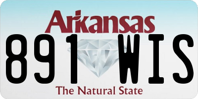 AR license plate 891WIS