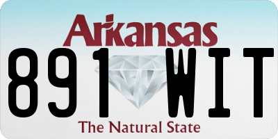 AR license plate 891WIT