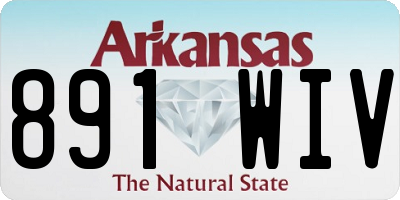 AR license plate 891WIV