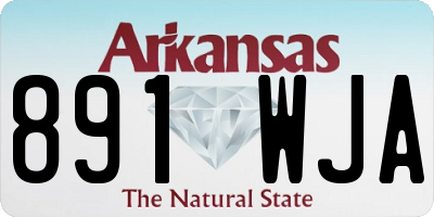 AR license plate 891WJA
