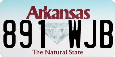 AR license plate 891WJB