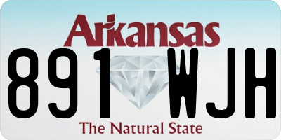 AR license plate 891WJH