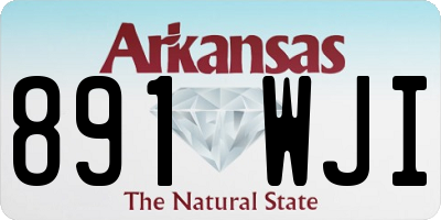 AR license plate 891WJI