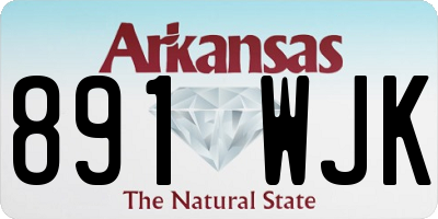 AR license plate 891WJK