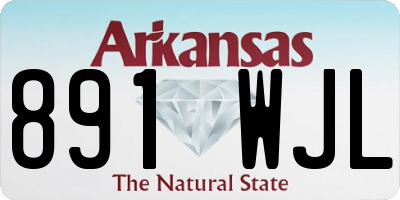 AR license plate 891WJL