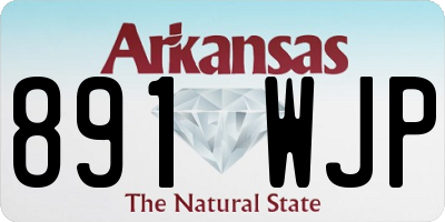 AR license plate 891WJP