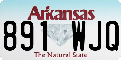 AR license plate 891WJQ