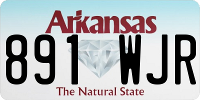 AR license plate 891WJR