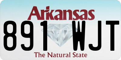 AR license plate 891WJT