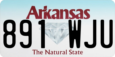AR license plate 891WJU