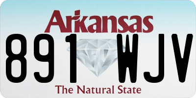 AR license plate 891WJV