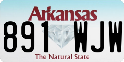AR license plate 891WJW