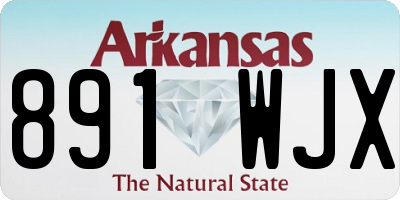 AR license plate 891WJX