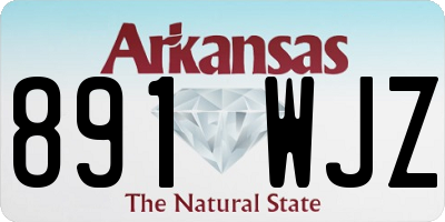 AR license plate 891WJZ