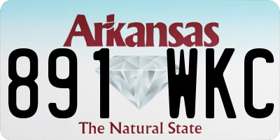 AR license plate 891WKC