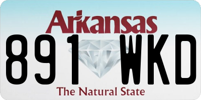 AR license plate 891WKD