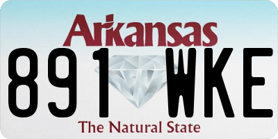 AR license plate 891WKE