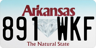 AR license plate 891WKF