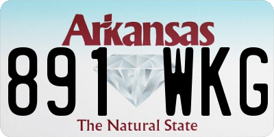 AR license plate 891WKG