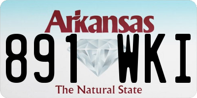 AR license plate 891WKI