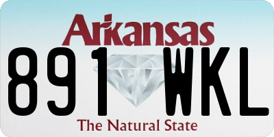 AR license plate 891WKL