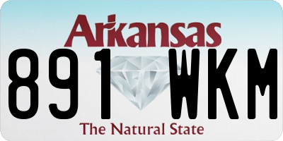 AR license plate 891WKM