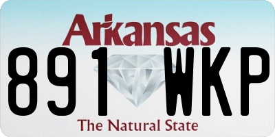 AR license plate 891WKP