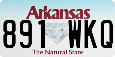 AR license plate 891WKQ
